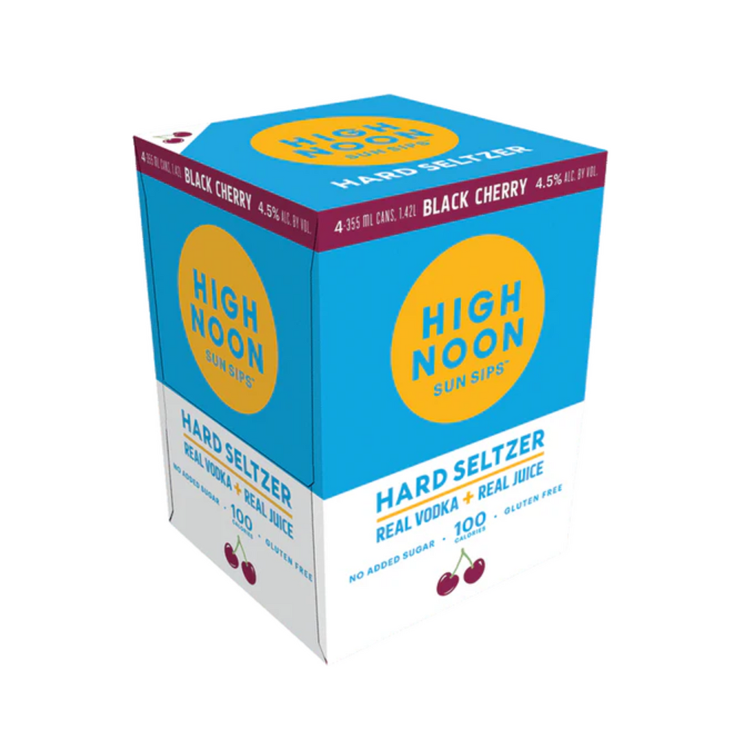 High Noon Black Cherry Hard Seltzer 4pk 12oz