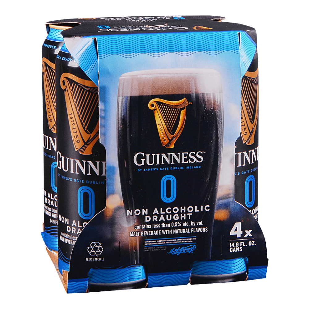 Guinness Zero Na Cans 4Pk