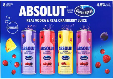 Absolut Ocean Spray Mix Pack