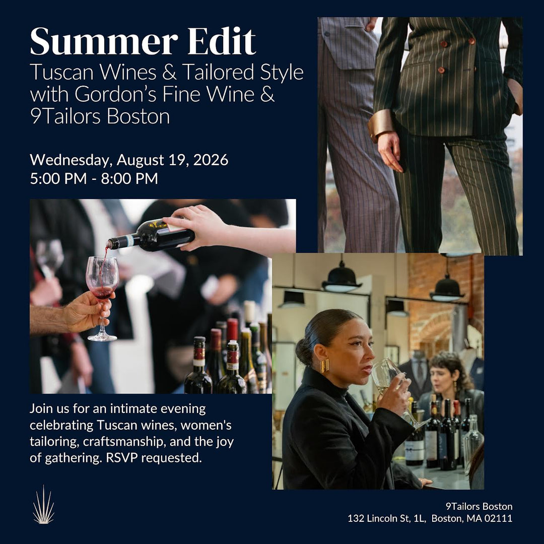 Tuscan Wine & Style: Gordon's x 9 Tailors