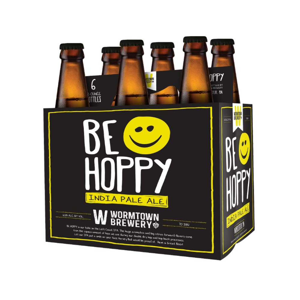 WORMTOWN BE HOPPY IPA 6PK BTL  12 OZ