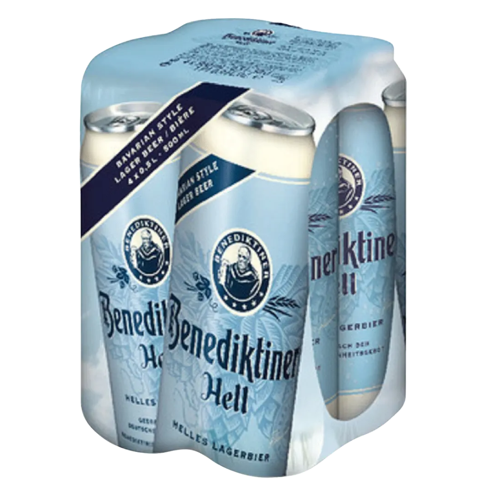 Benediktiner Original Helles Lager 4pk Can 16.9oz