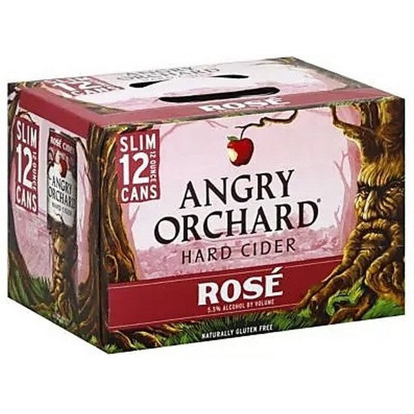 Angry Orchard Rose Cider 12pk Slim Can 12oz