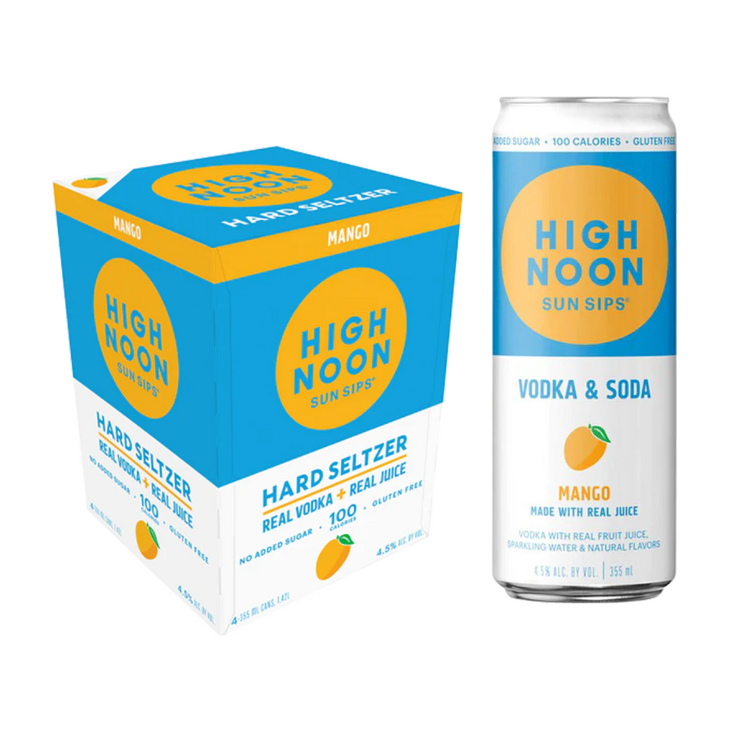 High Noon Mango Hard Seltzer 4pk 12oz
