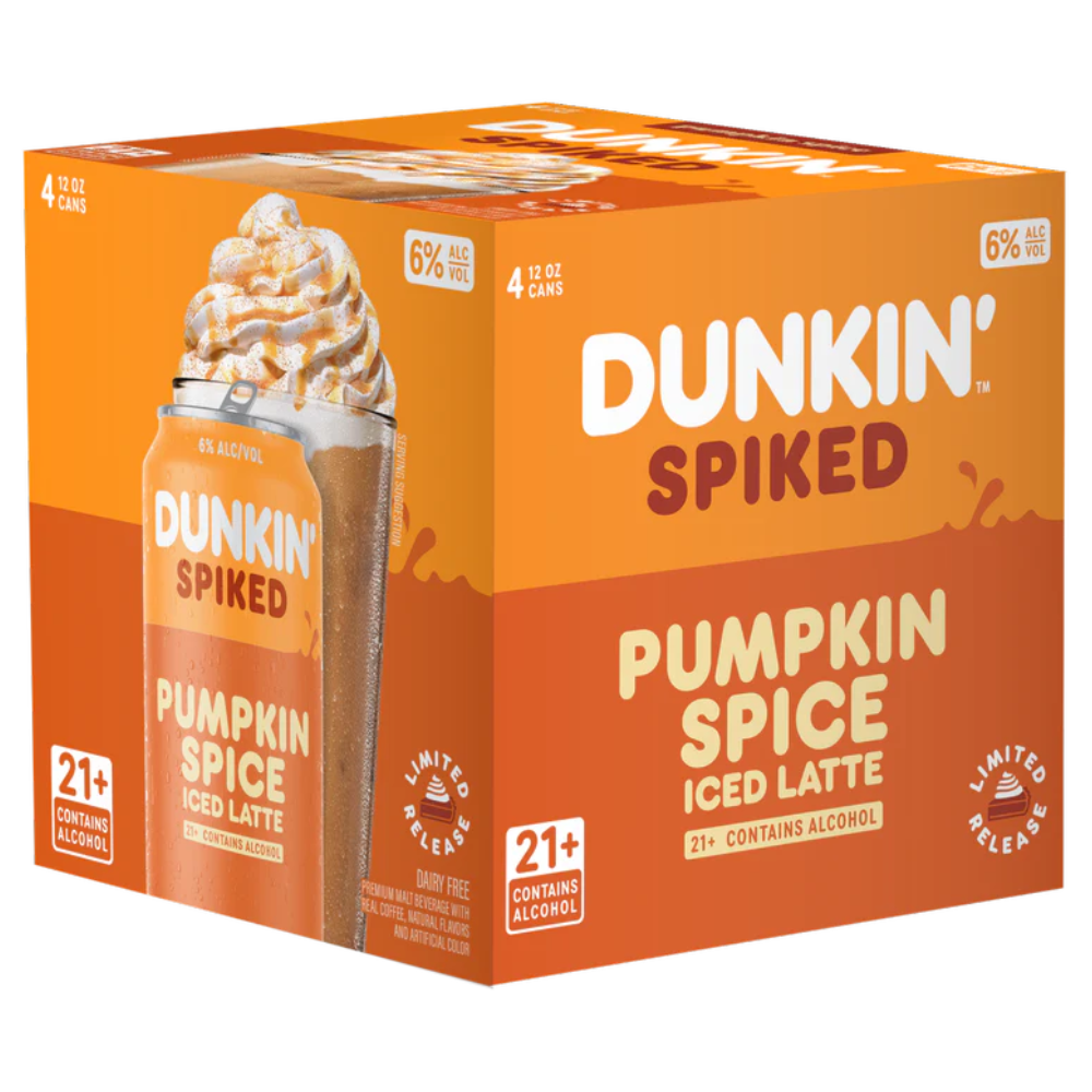 Dunkin Spiked Iced Pumpkin Spiced Latte 4Pk Can
