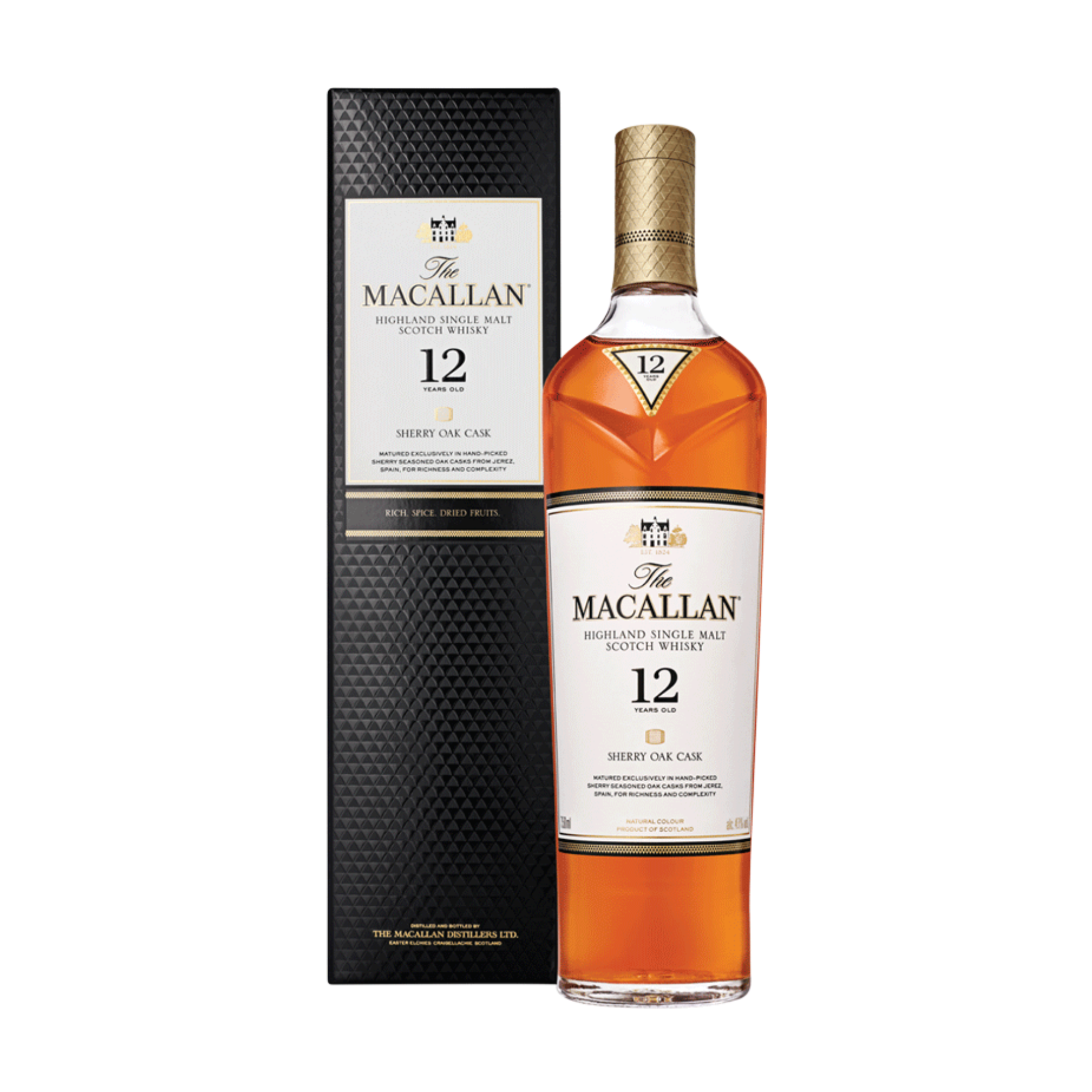 Macallan 12yr Sherry Oak 750ml – Gordon's Fine Wine Macallan 12yr Sherry Oak 750ml – Gordon's Fine Wine