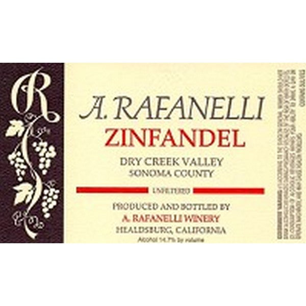 A. Rafanelli Zinfandel Dry Creek Valley 2018 750