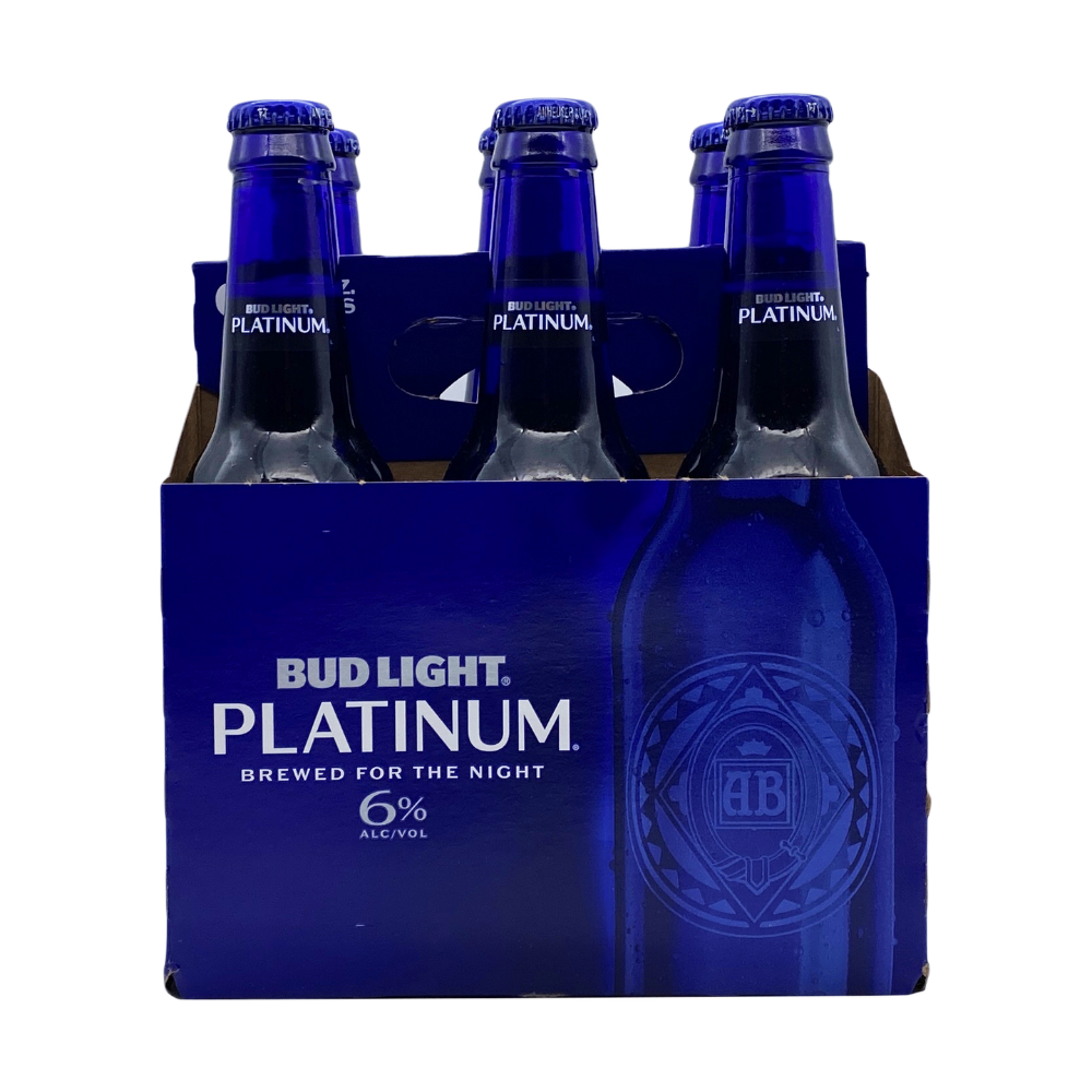 Bud Light Platinum Bottle 6pk  12 oz