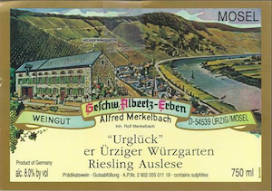 Merkelbach Urziger Wurzgarten 'Urgluck' Riesling Auslese 2022 ...