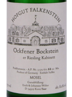 Hofgut Falkenstein Ockfener Bockstein Riesling Kabinett A.P 22 ...