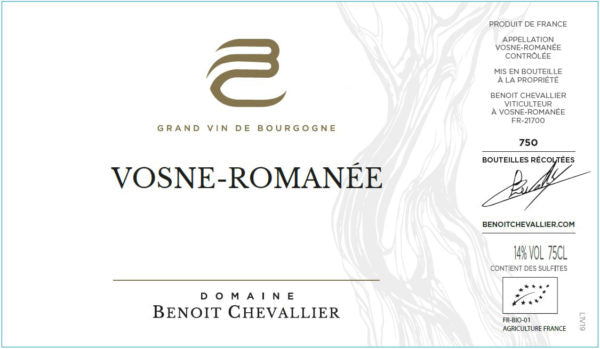 Benoit Chevallier Vosne-Romanee 2021 750ml