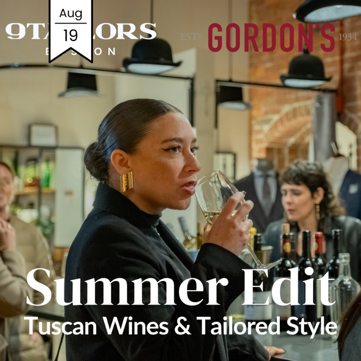 Tuscan Wine & Style: Gordon's x 9 Tailors