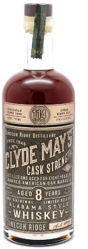 Clyde Mays Cask Strength 8 Years Alabama Straight Bourbon Whiskey