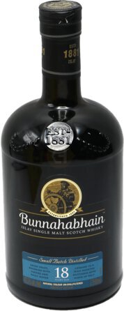 Bunnahabhain 18 Year Small Batch Distilled Islay Single Malt Scotch Whisky