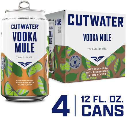 Cutwater Ginger Beer & Lime Flavor Vodka Mule