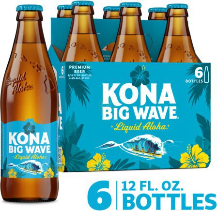 Kona Big Wave Liquid Aloha Premium Beer 