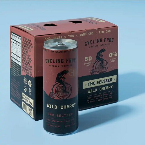 Cycling Frog THC CBD Seltzer Wild Cherry