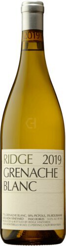 Ridge Vineyards Grenache Blanc Adelaida Vineyard Paso Robles