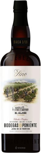 Bodegas Poniente El Aljibe Pago De Anina Fino Sherry